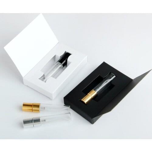 10pcs/lot White or Black Box Empty Perfume Bottle Package Box Customizable Paper Boxes Goodexcellent Box For Giftpresent