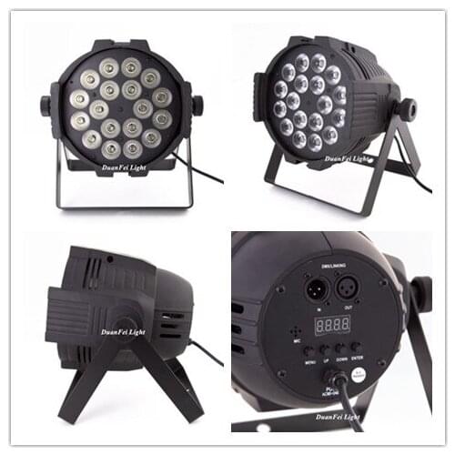 16pcs good quality led party light rgbwa par led stage washing wall 5in1 dj par can indoor par led 18x15w