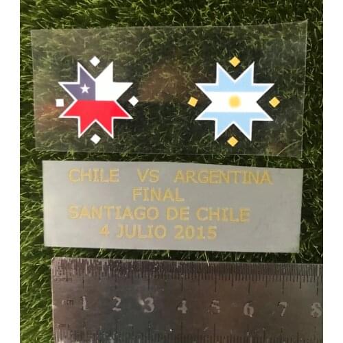2015 Copa America Final Match Details Chile Vs Argentina Heat Transfer Soccer Badge