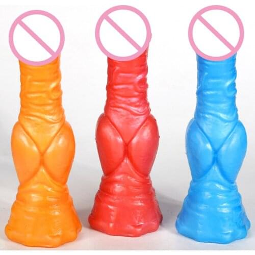 BDSM Anal Dildo Wolfdog Anal Butt Plug Big Penis for Women Man Stimulator Lesbian Long Huge Dildo Dick Adult Sex Toys Adult