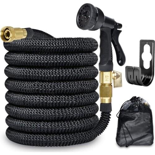Extra Strength Fabric Protection Collapsible Hose Magic Telescopic Hose Car Wash Water Gun Expandable Flexible Water Hose Set