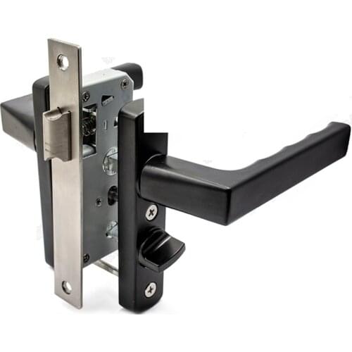 Insulated Aluminum Alloy Flat Door Kitchen Bathroom Balcony With Safety 50X43 Simple Passage Door Lock