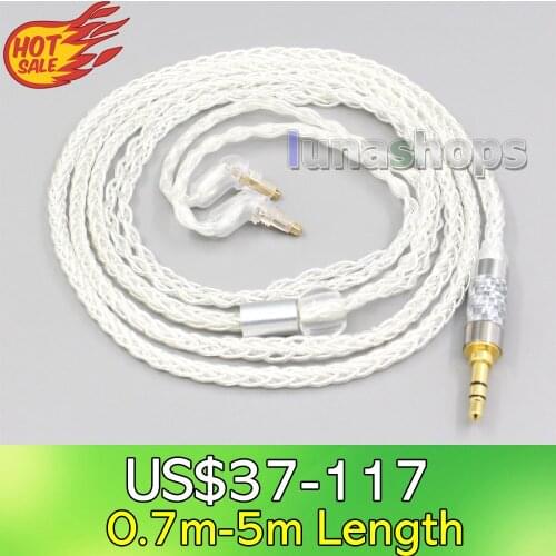 LN006548 2.5mm 4.4mm XLR 8 Core Silver Plated OCC Earphone Cable For Sony MDR-EX1000 MDR-EX600 MDR-EX800 MDR-7550