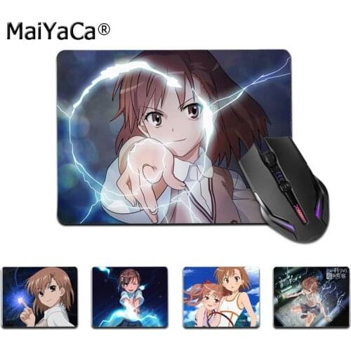 Maiyaca anime A Certain Scientific Railgun Anti-Slip Durable Silicone Computermats Top Selling Wholesale Gaming Pad mouse
