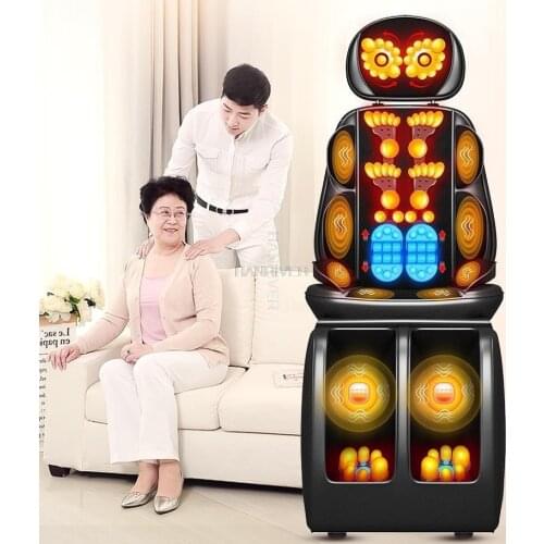 Massager full-body multi-function massage pad shoulder, neck, waist, back, cervical vertebra instrument, massage cushion for lea