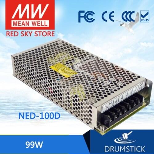 Transmit MEAN WELL NED-100A/100C 100W dual output industrial switching power supply