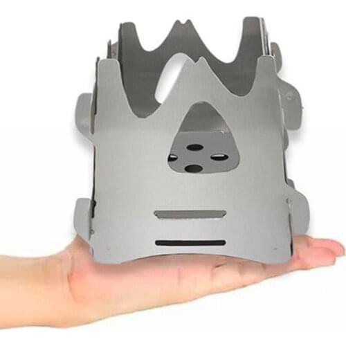 Mini Camping Stove Burner Ultralight Portable Outdoor Stainless Steel Camping Cooking Stove Camping Hiking Backpacking Burner