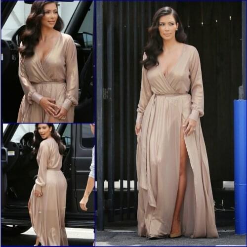 Custom Deep V Neck Champagne Sexy long 2020 Plus Size Formal evening party Gown Special occasion mother of the bride dresses