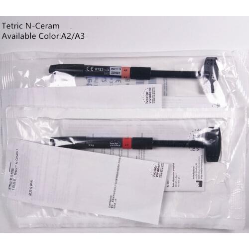 Newly Flow Dental Nano Ceram Light Cure Composite Resin Flowable Universal Syringe 3.5g Shade A2/A3 Ivoclar Vivadent Foam Pad