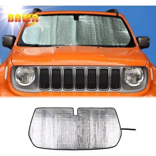 BAWA Sunshade For Jeep Renegade Car Front Windshield Sunvisor Protection Cover Accessories For Jeep Renegade 2016