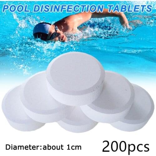 100/200pcs Chlorine Tablets Multifunction Instant Disinfection for Swimming Pool Tub Spa Piscina Effervescent Tablets Spray