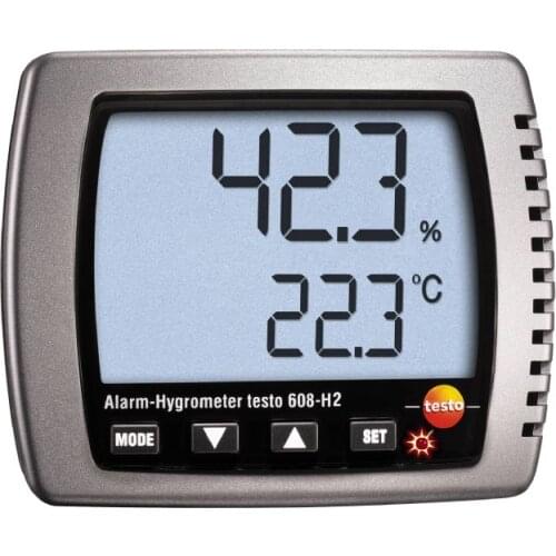 Testo 608-H2 (0560 6082)Humidity Dewpoint Temp Hygrometer Dew Point Meter Teste LED Alarm