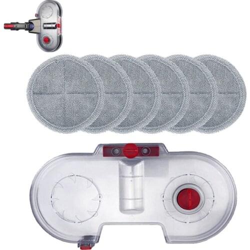 TOP!-Electric Mop Water Tank for Dyson Vacuum Cleaner V7 V8 V10 V11 with 6 Mop Cloths Cleaning Head Sprinkle Water Tank Rags
