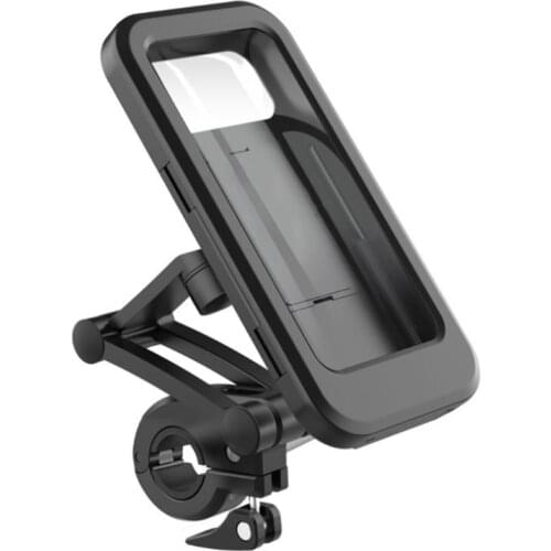 Bicycle Mobile Phone Holder Waterproof Magnetic Suction Retractable Bracket Universal Bike Electric Motorcycle Handlebar Stand