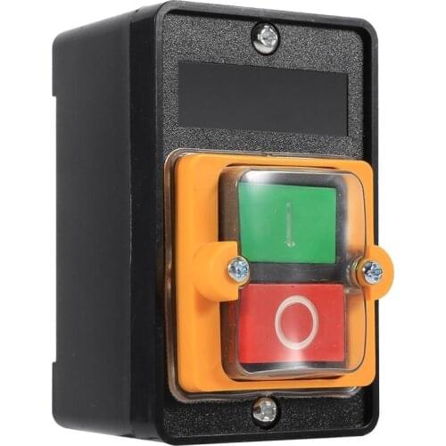 10A 380V ON/OFF Waterproof Push Button Switch Machine Tool Car Accessories Plastic self-locking