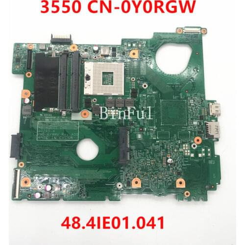 For vostro V3550 3550 Laptop motherboard Y0RGW 0Y0RGW CN-0Y0RGW HM55 DDR3 100%Tested+Free shipping