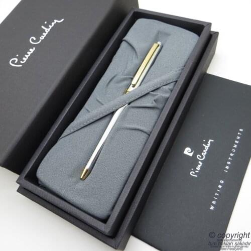 Pierre Cardin Status Gold Chrome Ballpoint Pen | İsme Special Pen