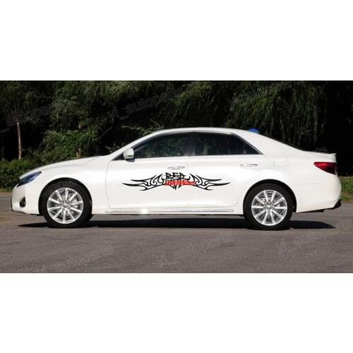 1Set 59"X 10.8" Car Truck Body Side Vinyl Graphic Sticker Stripe Decal Speed S59