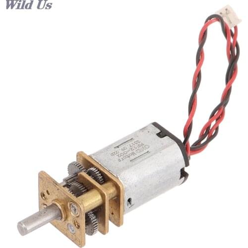 1Pcs Dc 3V-12V 60Rpm Slow Speed Micro Mini N20 Volledig Metalen Versnellingsbak Gear Reducer motor