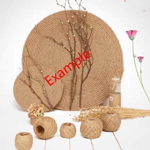 10m/lot Retro Vintage Hemp Twisted 1-14mm Rope Decorations Line Thread Diy Arts Crafts Bakers Bags Shoes Collection