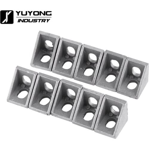 100pcs/lot 20 series 90 degree corner bracket 20*20*17mm for v-slot aluminum extrusions profile