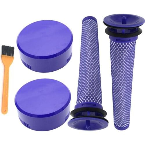 2 Pack Pre-Filters and 2 Pack HEPA Post-Filters Replacements Compatible for Dyson V8 and V7 Cordless Vacuum Cleaners