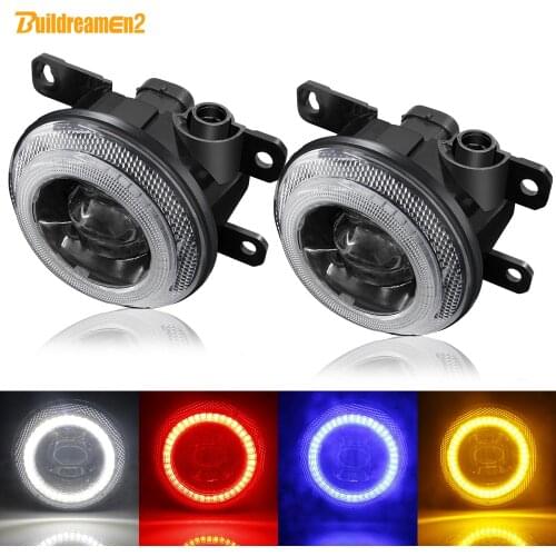 2 Pieces Car Fog Light 30W LED Angel Eye Fog Lamp DRL Daytime Running Light 8000LM 12V For Dacia Lincoln Scion Mazda