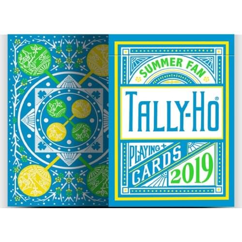 2019 Tally-Ho Summer Fan Cardistry Playing Cards Bicycle Deck Poker USPCC Limited Edition Magic Card Games Magic Tricks Props