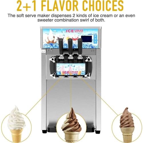 2020 Soft Serve commercial Ice Cream Machine Yogurt Ice Cream Maker 110V 220V холодное сердце #Nigeria FREE CFR BY SEA