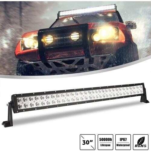 30 Inch 2 Rows 13 21 LED Work Light Bar 6000K 12-24V White Waterproof 120W 200W 300W Driving Lamp for Off-Road Suv Boat 4X4 Jeep