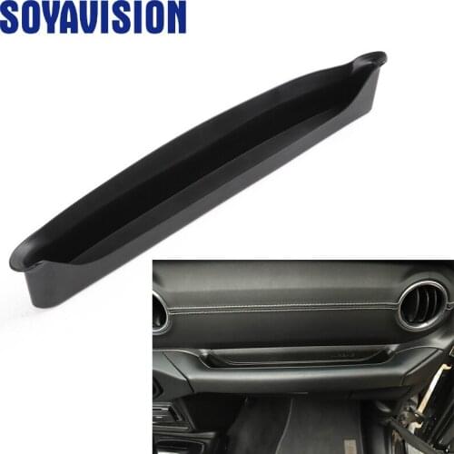 ABS Grab Tray Passenger Storage Tray Organizer for Jeep Wrangler JL 2018-2019 Grab Handle Accessory Box Black