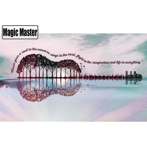 100% Full Square/Round Drill 5D DIY Diamond Painting "Guitar text" Diamond Embroidery Cross Stitch 3D Decor