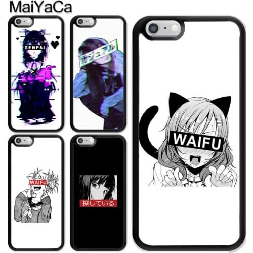 Anime Manga Senpai Waifu Girl Case For iPhone 12 Mini 11 Pro MAX X XR XS MAX SE 2020 6S 7 8 Plus 5s Cover