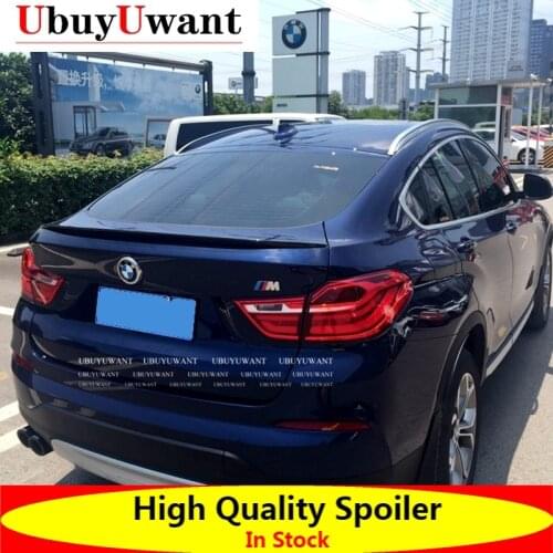 Gloosy Black Rear Trunk Lip Spoiler For BMW X4 2015 2016 2017 Spoiler ABS Car Tail Wing Decoration Auto Accessories