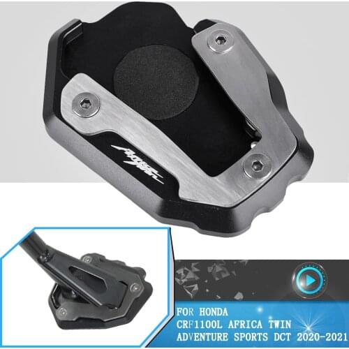For Honda CRF1100L Africa Twin Adventure Sports DCT 2020 2021 Motorcycles Kickstand Foot Side Stand Extension Pad Plate Bracket