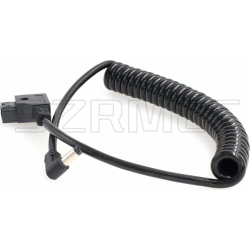 DSLR Rig BlackMagic Cameras SmallHD DP6-SDI DP6-SLR Monitor Coiled Power Cable Anton Bauer D Tap to DC 5.5X 2.5mm Right Angle