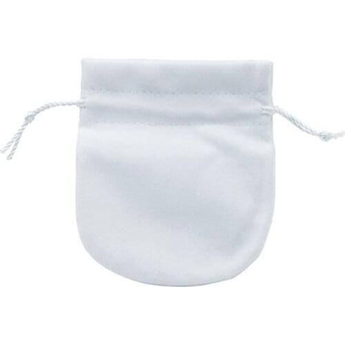 1pcs Flannel Bag Pouch For Bead Charm Bracelet Women Diy Pandora Jewelry Birthday Gift White Bags Outer Packaging