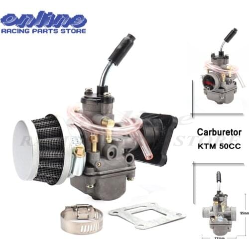 Carburetor with air filter & Manifold Boot for 50 50SX 50CC JUNIOR 50CC SX 2001-2008 hand Chock carburetor kit 20mm