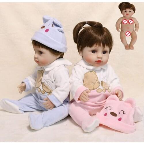 JINGXIN Princess 45cm Reborn Bebe Doll Full Silicone Waterproof Reborn Baby Dolls No Function Bath Play Toy Gift for Children