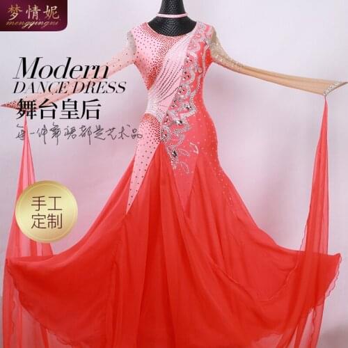 Customize New ballroom dance dress standard ballroom waltz dresses ballroom dance competition dresses custom made M190