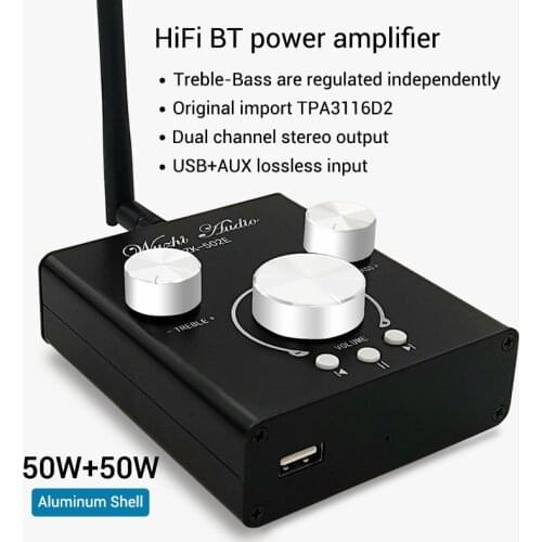 New ZK-502E Bluetooth 5.0 Power Subwoofer Amplifier Board 2X50W TPA3116 Module 2.1 Channel Class Home Theater Subwoofer Amp