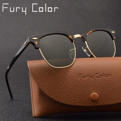 Top quality Real Glass lens Acetate frame men women Sunglasses 3016 Luxury Brand Design driving sun glasses Goggles Female