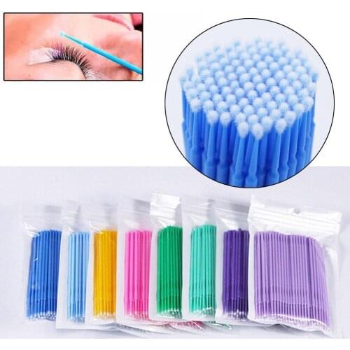 Disposable Makeup Brushes Cotton Swab Professional Eyelash Extension Mascara Wand Applicator Individual Eyes Beauty For Women