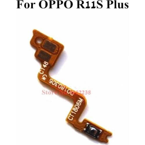 Original Power ON OFF Side Buttons Flex cable For OPPO R11S Plus Power Switch Control Key connector Replacement parts