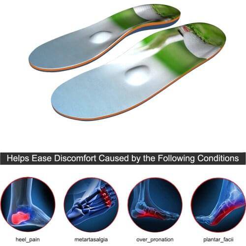 Anti-slip, Breathable, Shock-proof Orthopedic Arch Support Insole With Simple Design Pattern