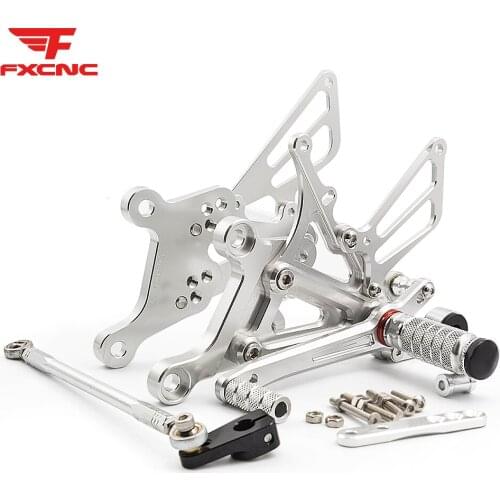 Adjustable Aluminum Motorcycle Rearsets Rear Footrest For Aprilia RS125 2T RS 125 1996-2010 2009 Motorcycle Foot Pegs Pedal