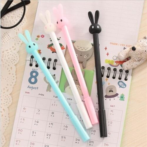 X008 Han style cartoon pen wholesale cute adorable rabbit other student stationery pen jelly Stationery for office supplies
