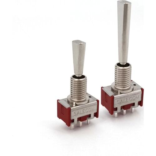 SH T70-T Series Flat Handle 3Pin SPDT Straight PCB Mount Mini Toggle Switch For Remote Control