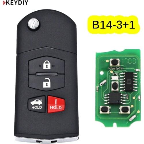 KEYDIY B series B14-3+1 3+1 button universal KD remote control for KD200 KD900 KD900+ URG200 KD-X2 mini KD for Mazda style