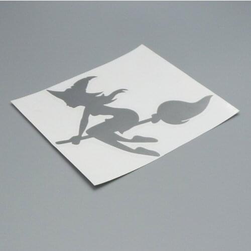 XGS DECAL Car decal girl witch 12.5cm x 11cm vinyl cut waterproof outdoor handmade motorcycle car truck ebike stickers